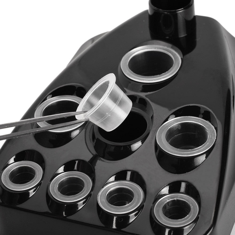 9-hole tattoo ink holder and color cup holder