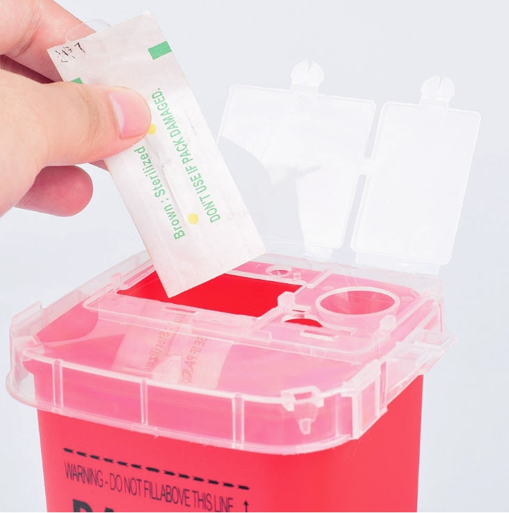 1L Disposal Tool Container Tattoo Artist Waste Storage Box Dangerous Goods Organizer