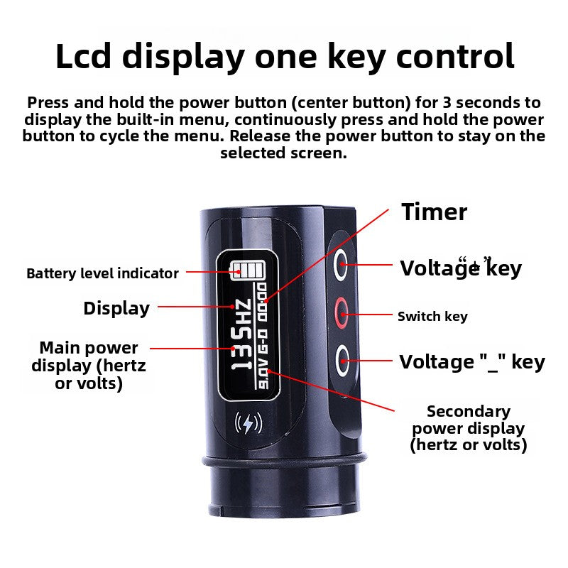 Dual Battery Tattoo Machine MAX Wireless Tattoo Pen Battery Pen Cutting Line Integrated Machine Motor Machine