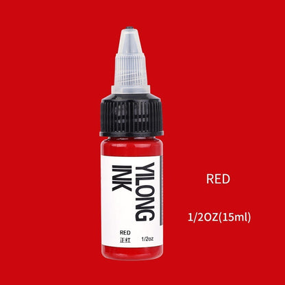 15ml Professional Tattoo Ink - Vibrant Colors, Safe & Non-Fading - Perfect for Tattoo Artists