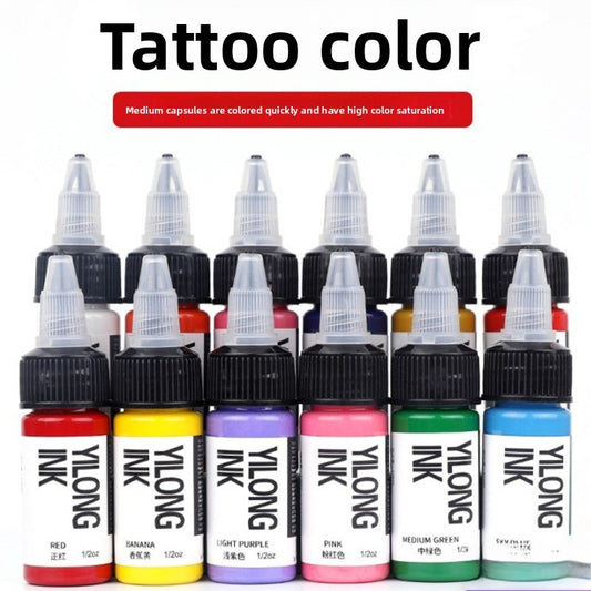 15ml Professional Tattoo Ink - Vibrant Colors, Safe & Non-Fading - Perfect for Tattoo Artists