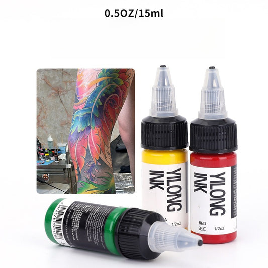 15ml Professional Tattoo Ink - Vibrant Colors, Safe & Non-Fading - Perfect for Tattoo Artists