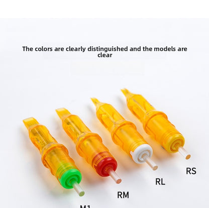 Yellow Dragonfly second-generation tattoo needle | High cost performance | Precise and non shaking needle | Ultra thin needle tip | Independent packaging | Universal tattoo pen