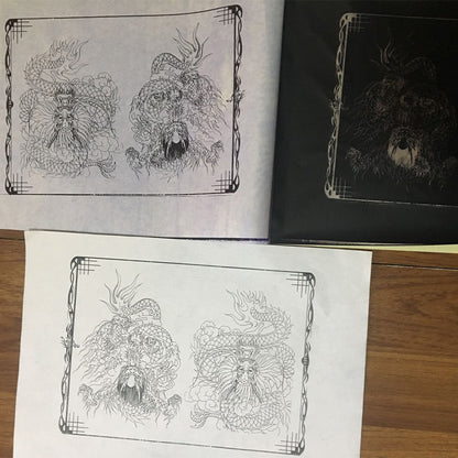10pcs of Spirit tattoo transfer paper, human body art, reusable transparent transfer paper [in stock]