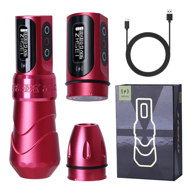 Dual Battery Tattoo Machine MAX Wireless Tattoo Pen Battery Pen Cutting Line Integrated Machine Motor Machine