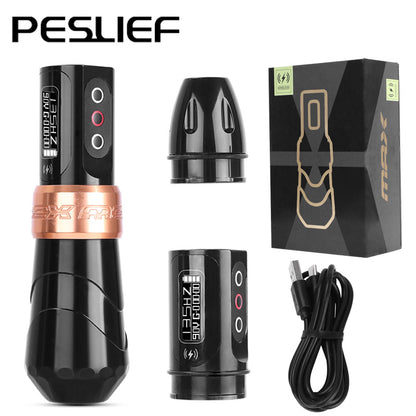 Dual Battery Tattoo Machine MAX Wireless Tattoo Pen Battery Pen Cutting Line Integrated Machine Motor Machine